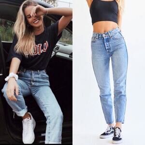 REVICE Light Blue Straight Leg Jeans